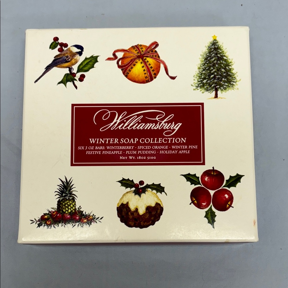 Williamsburg Winter Soap Collection 6 Triple Milled Soaps Box Set